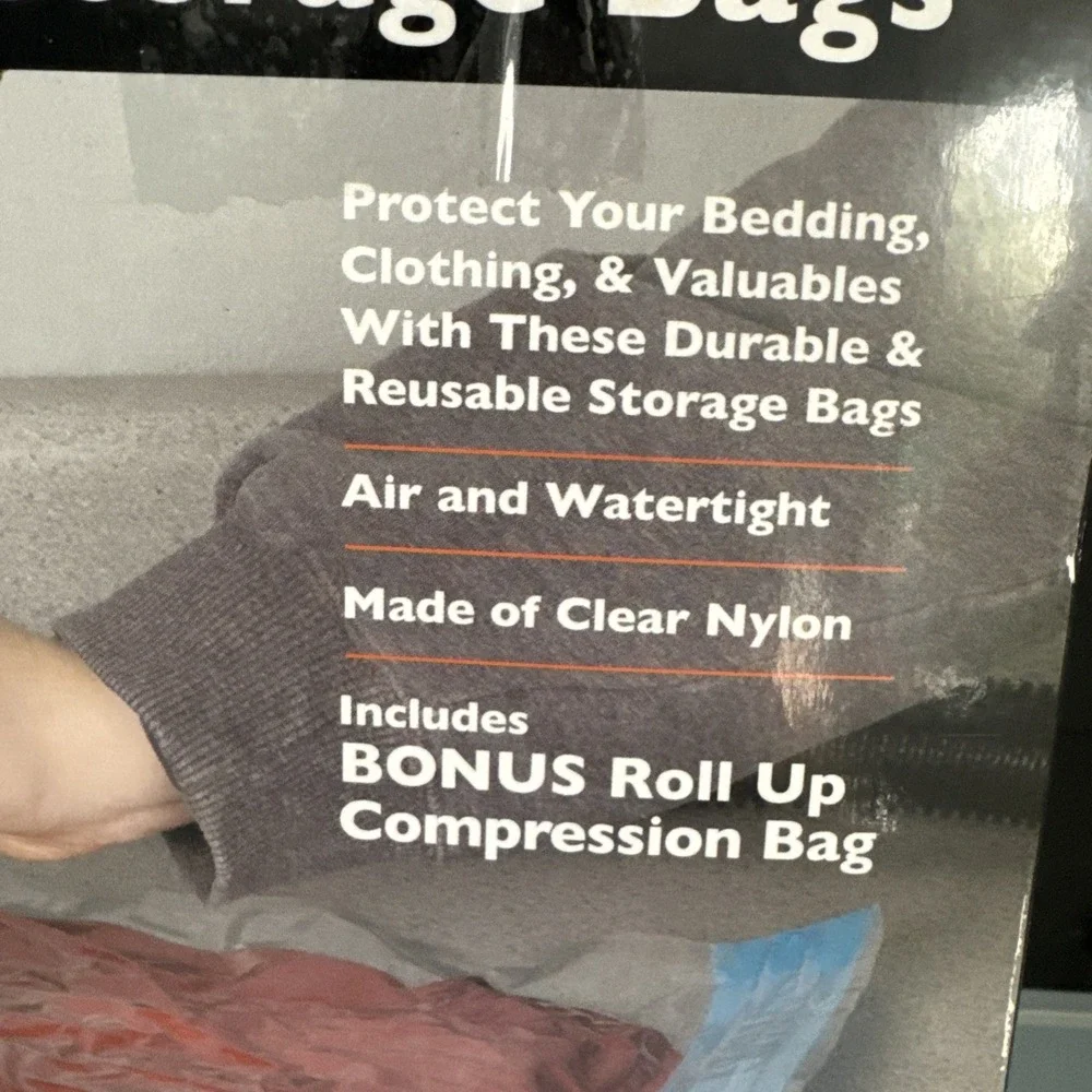 3 Store House Vacuum Storage Bags Roll-up Compression‎ Bag Air Water Tight Nylon